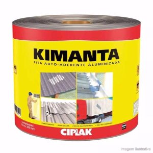 Manta Asfáltica Kimanta Aluminizada 20cm x 10metros