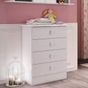 Ver imagem 1 de Cômoda de Bebê 4 Gavetas 1320 Baby Branco