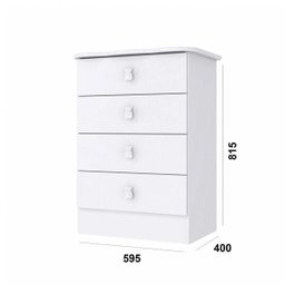 Cômoda de Bebê 4 Gavetas 1320 Baby  - 3