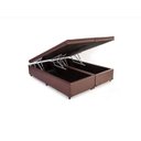 Ver imagem 1 de Cama Box Baú Queen Platinum Marrom Bipartido com Pistão a Gás - 158x198x41