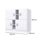 Ver imagem 3 de Cômoda de Bebê 4 Portas Branco