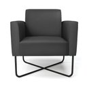 Ver imagem 3 de Kit 2 Poltronas Base X Industrial Preto Marisa Corino Preto D03 - D'Rossi