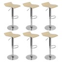 Ver imagem 1 de Kit 6 Banquetas Toquio Wave Enzo Belo Horizonte Recouro Giratória com Regulagem