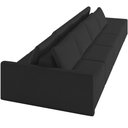 Ver imagem 2 de Sofá Ilha Modular para Sala 392cm com Puff Dublin K01 Veludo Preto