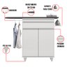 Tábua de Passar com Balcão 01 Porta Alice 119 cm - D'Rossi DRossi Branco - 6