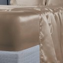 Ver imagem 5 de Jogo de Lençol Arya King 4 Peças Cetim Charmousse Brilhante Macio - Nude
