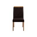 Ver imagem 3 de Kit 6 Cadeiras Decorativas Sala de Jantar Luxo Anita Facto Marrom - Mozzelar