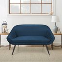 Ver imagem 5 de Namoradeira Suede Azul Marinho de Ferro