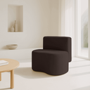 Ver imagem 1 de Puff Feijão Curvo Orgânico Redondo com Encosto Sala Resistente Confortável Suede