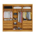 Ver imagem 3 de Guarda Roupa Oxford 6 Portas 6 Gavetas Espelhado Mdf - Mademarcs
