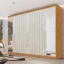 Ver imagem 1 de Guarda Roupa Oxford 6 Portas 6 Gavetas Espelhado Mdf - Mademarcs