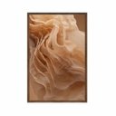 Ver imagem 2 de Quadro Decorativo - Abstrato Ondas Bege Camadas Abg048 Tela Canvas - 80x60cm