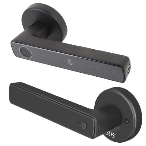 Fechadura Eletronica Digital Maçaneta Bluetooth App Celular Biometria Senha Cartao Chave Acesso Port