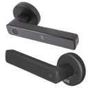 Ver imagem 1 de Fechadura Eletronica Digital Maçaneta Bluetooth App Celular Biometria Senha Cartao Chave Acesso Port