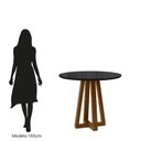 Ver imagem 5 de Conjunto para Sala de Jantar com 4 Cadeiras Lívia Preto/Âmbar