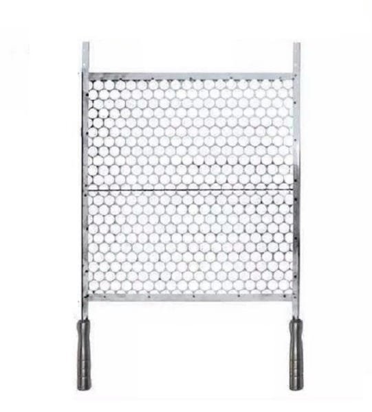 Grelha Em Aço Inox Cabo Em Alumínio Tamanho 30x48cm - 1