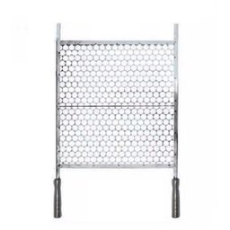 Grelha Em Aço Inox Cabo Em Alumínio Tamanho 30x48cm - 1