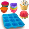Kit Formas Silicone Para Cupcake Muffins Com 37 Unidades - 1