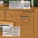 Ver imagem 5 de Balcão Buffet 160cm 5 Portas 1 Gaveta com LED e Pés em Madeira Maciça Ícaro Espresso Móveis