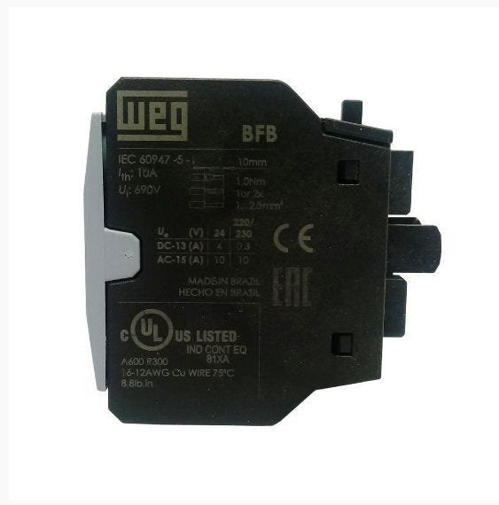 Bloco de Contato Auxiliar Frontal CWB 2NA+2NF BFB-22 - 2