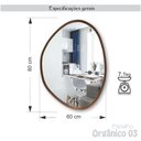 Ver imagem 2 de Espelho Decorativo Orgânico 03 com Moldura Lâmina de Madeira