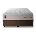 Ver imagem 5 de Conjunto Box Baú Super King Roma Marrom 193x203x78 c/ Molas Ensacadas