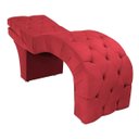 Ver imagem 1 de Maca Estética Estofada Reclinável Ergonômica Spa Suede Yara:Vermelho