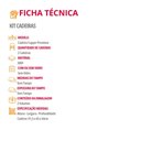 Ver imagem 5 de Conjunto com 2 Cadeiras Mdf Copper Premium para Sala de Jantar Moderna Mobília