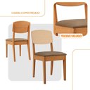 Ver imagem 4 de Conjunto com 2 Cadeiras Mdf Copper Premium para Sala de Jantar Moderna Mobília