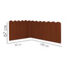 Ver imagem 3 de Cabeceira Painel Cama Solteiro Box Nuvem Suede Sandy 90 cm:Terracota
