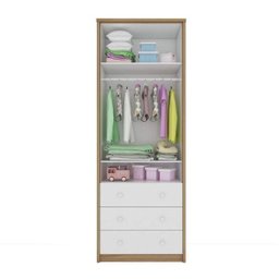 Guarda-Roupa de Bebê 2 Portas 3 Gavetas Biel Móveis Peroba - 2 Guarda-Roupa de Bebê 2 Portas 3 Gavetas Biel Móveis Peroba - 2