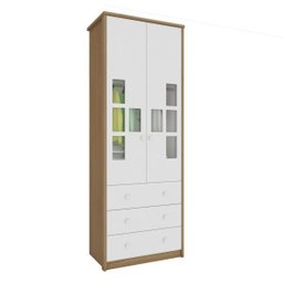 Guarda-Roupa de Bebê 2 Portas 3 Gavetas Biel Móveis Peroba - 1 Guarda-Roupa de Bebê 2 Portas 3 Gavetas Biel Móveis Peroba - 1