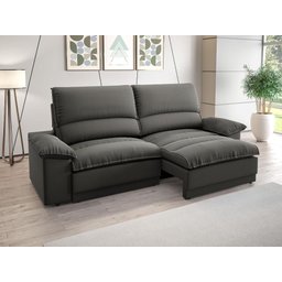 Sofá Plaza 2,00m Retrátil e Reclinável Velosuede - Netsofas - 1