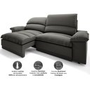 Ver imagem 4 de Sofá Plaza 2,00m Retrátil e Reclinável Velosuede - Netsofas