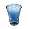 Kit 6 velas azul claro 7 cm no copinho 12 h decoração festa - 1