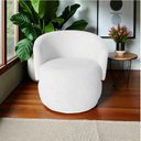 Ver imagem 7 de Poltrona Decorativa Beatriz Orgânica Couro Branco