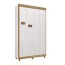 Ver imagem 1 de Guarda-Roupa de Bebê 4 Portas 3 Gavetas Léo Móveis Peroba
