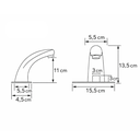 Ver imagem 7 de Torneira Automática Banheiro Comercio Restaurante Hospital Prateado Cromado