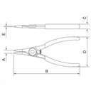 Ver imagem 3 de Alicate para Anéis Externo Reto 7" Tramontina Pro Tramontina