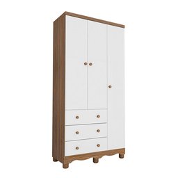 Guarda Roupa Infantil 3 Portas e 3 Gavetas 100% MDF Mimo - 2
