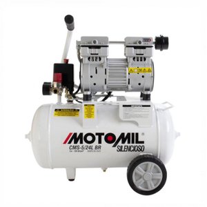 Motocompressor Silencioso 120psi Branco Motomil Cms-5/24br 110v