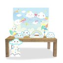 Ver imagem 1 de Kit 7 Enfeites Display Festa Chuva de Benção com Painel