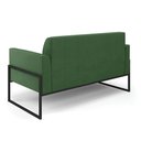 Ver imagem 6 de Sofá Namoradeira Base Industrial Alta Preto Marisa Suede D03 - D\'rossi Cor Verde