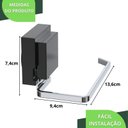 Ver imagem 7 de Porta Papel Higiênico com Ventosa Papeleira Cromado Fs.rbt