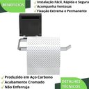 Ver imagem 4 de Porta Papel Higiênico com Ventosa Papeleira Cromado Fs.rbt