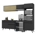 Ver imagem 1 de Armário de Cozinha Compacta 252cm Veneza Multimóveis V3692 Preto