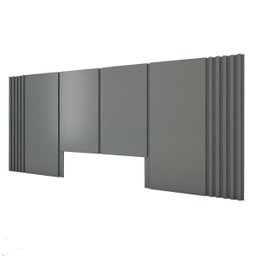 Cama Casal 1,48m Cabeceira e 2 Mesas Laterais Mdf sob Medida Cor:cinza Sagrado - 8