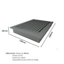 Ver imagem 4 de Cama Casal 1,48m Cabeceira e 2 Mesas Laterais Mdf sob Medida Cor:cinza Sagrado