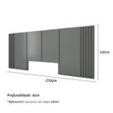 Ver imagem 5 de Cama Casal 1,48m Cabeceira e 2 Mesas Laterais Mdf sob Medida Cor:cinza Sagrado