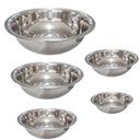 Ver imagem 1 de Tigela Bowl Inox Bacia Cumbuca Kit 5 Uni Receita Preparo Mesa Casa Restaurante Multiuso Versatil Res